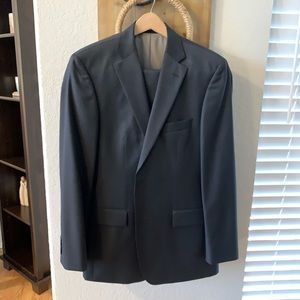 Dark Gray Hugo Boss Super 100 Two Piece Suit